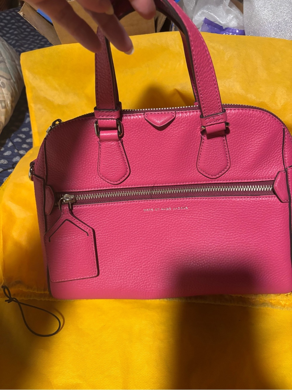 Marc Jacob’s Pink Leather Dome Satchel